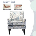 Akorda French Country Armchair with Nailhead Detailing and Sturdy Solid Wood Legs by HULALA HOME