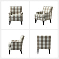 Akorda French Country Armchair with Nailhead Detailing and Sturdy Solid Wood Legs by HULALA HOME