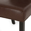Set of 2 Harriet Modern Tufted Faux Leather Dining Chairs by Christopher Knight Home - Dimensions: 21.5" L x 25.75" W x 41.5" H