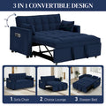 Ouyessir 3-in-1 Versatile Convertible Sofa Bed
