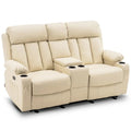 MCombo Faux Leather Electric Reclining Sofa with Heat and Massage - Models 6095/6075/6077