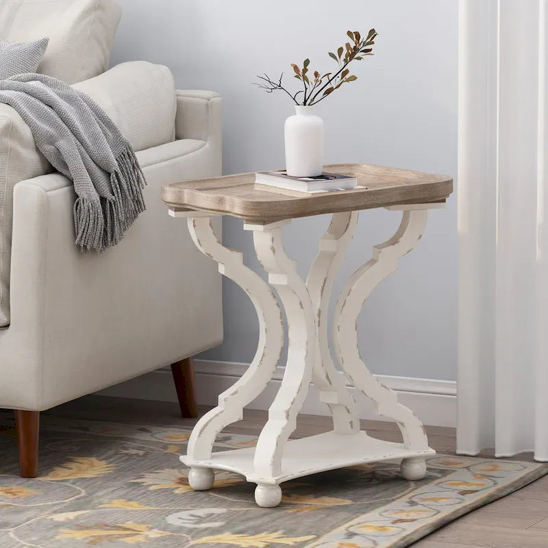 Christopher Knight Home Ouray Rectangular Top French Country Accent Table
