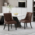Set of 2 Cheney Tufted Dining Chairs by Christopher Knight Home