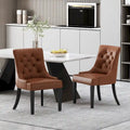 Set of 2 Cheney Tufted Dining Chairs by Christopher Knight Home