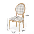 Set of 2 Phinnaeus French Country Fabric Dining Chairs by Christopher Knight Home