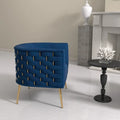 Set of 2 SEYNAR Mid-Century Modern Velvet Round Accent Chairs for Living Room