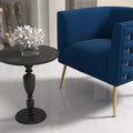 Set of 2 SEYNAR Mid-Century Modern Velvet Round Accent Chairs for Living Room