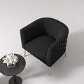 Set of 2 SEYNAR Mid-Century Modern Velvet Round Accent Chairs for Living Room