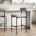 Nathan James Dahlia Upholstered Counter Height Barstool and Dining Chair with Backrest