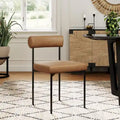 Nathan James Dahlia Upholstered Counter Height Barstool and Dining Chair with Backrest