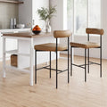 Nathan James Dahlia Upholstered Counter Height Barstool and Dining Chair with Backrest