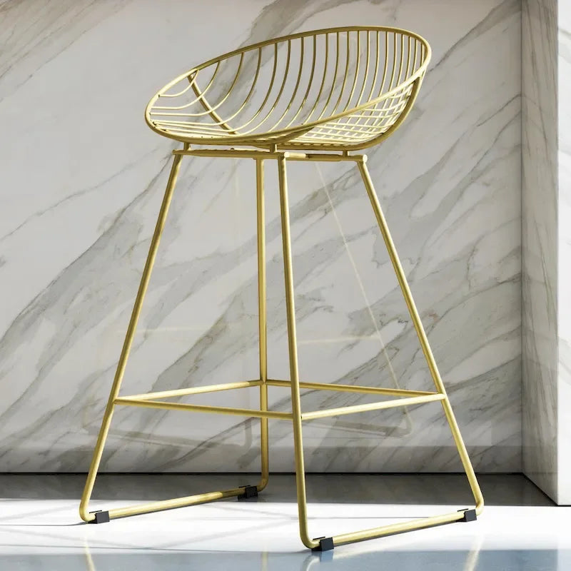 CosmoLiving by Cosmopolitan Ellis 24-Inch Metal Counter Height Bar Stool