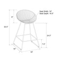 CosmoLiving by Cosmopolitan Ellis 24-Inch Metal Counter Height Bar Stool