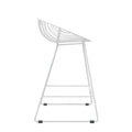 CosmoLiving by Cosmopolitan Ellis 24-Inch Metal Counter Height Bar Stool