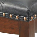 Simple Living Lonnie Set of 2 Padded 29-Inch Bar Height Saddle Stools