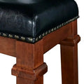 Linon Willamette 24.98-inch Backless Counter Stool in Faux Leather