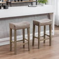 29-Inch Backless Faux Leather Bar Stools for Kitchen Counter - Farmhouse Style Island Chairs