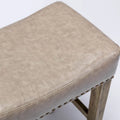 29-Inch Backless Faux Leather Bar Stools for Kitchen Counter - Farmhouse Style Island Chairs