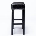 29-Inch Backless Faux Leather Bar Stools for Kitchen Counter - Farmhouse Style Island Chairs