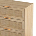Rattan Storage Cabinet with 51.186 Drawers