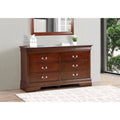 Louis Philippe 6-Drawer Dresser for Bedroom