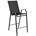 Set of 4 Outdoor Barstools with Flexible Comfort Material - Patio Seating