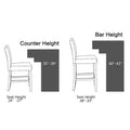 Set of 2 Upholstered 28-Inch Barstools - Stylish Pub Chairs