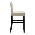 Set of 2 Upholstered 28-Inch Barstools - Stylish Pub Chairs