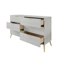 CraftPorch Modern 6-Drawer Wooden Dresser