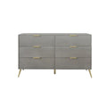 CraftPorch Modern 6-Drawer Wooden Dresser
