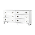 Palace Imports Traditional Kyle 6-Drawer Dresser in 100% Solid Wood with Optional Mirror