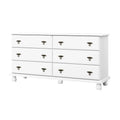 Palace Imports Traditional Kyle 6-Drawer Dresser in 100% Solid Wood with Optional Mirror
