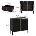 Pop-Up Door Sideboard Dresser Cabinet - Storage Console for TV