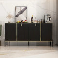 Pop-Up Door Sideboard Dresser Cabinet - Storage Console for TV