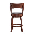 Lyla 24-Inch Brown Swivel Counter Stool by iNSPIRE Q Classic