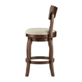 Lyla 24-Inch Brown Swivel Counter Stool by iNSPIRE Q Classic