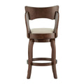 Lyla 24-Inch Brown Swivel Counter Stool by iNSPIRE Q Classic