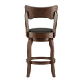 Lyla 24-Inch Brown Swivel Counter Stool by iNSPIRE Q Classic