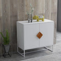 CUSchoice Solid Wood Square Handle 2-Door Sideboard