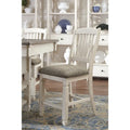 Signature Design by Ashley Bolanburg 7-Piece Counter Height Dining Set in Antique White and Brown