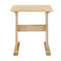 MUSEHOMEINC Classic 3-Piece Solid Wood Breakfast Nook Dining Set with Side Bench and Hidden Storage
