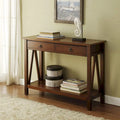Newborough Antique Tobacco Console Table by Copper Grove