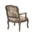 Madison Park Charlotte Camel Back Chair with Exposed Wood Frame