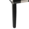 Set of 2 HomePop Black Plaid Parsons Dining Chairs