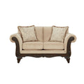 Roundhill Furniture Hernen Carved Wooden Frame Loveseat
