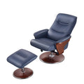 Artiva USA Milano Recliner Chair and Ottoman Set