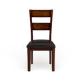 Set of 2 Paur Farmhouse Brown Wooden Dining Chairs by Furniture of America