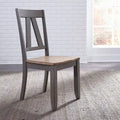 Lindsey Farm 7-Piece Trestle Table Set in Gray and Sandstone