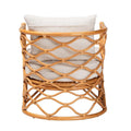 Acelynn Bohemian Honey Rattan Armchair