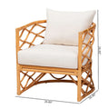 Acelynn Bohemian Honey Rattan Armchair